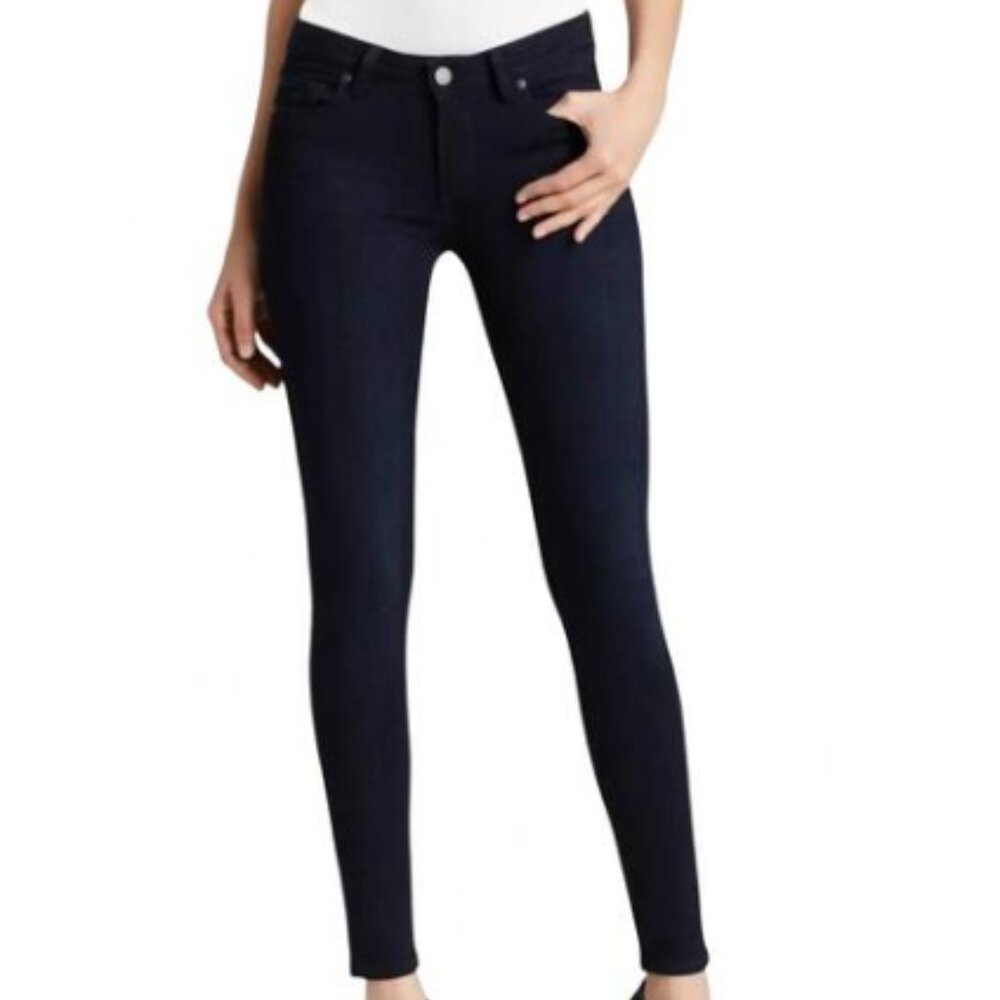 Paige Verdugo Ultra Skinny Mid Rise Jeans Tonal Monal Sz 30